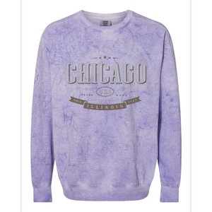 Chicago Illinois Souvenir Colorblast Crewneck Sweatshirt