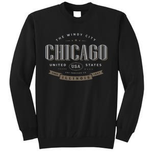 Chicago Illinois Souvenir Tall Sweatshirt