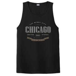 Chicago Illinois Souvenir PosiCharge Competitor Tank