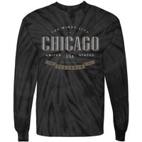 Chicago Illinois Souvenir Tie-Dye Long Sleeve Shirt