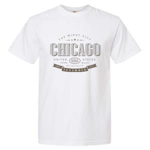 Chicago Illinois Souvenir Garment-Dyed Heavyweight T-Shirt