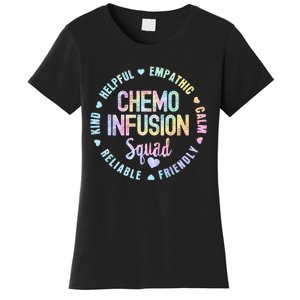 Chemo Infusion Squad Future Oncology Nurse Nursing S Tie Dye Women's T-Shirt