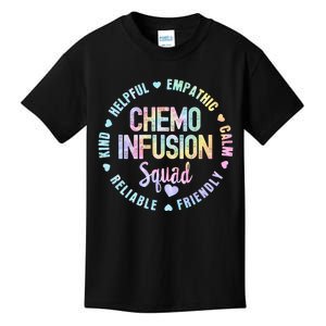 Chemo Infusion Squad Future Oncology Nurse Nursing S Tie Dye Kids T-Shirt