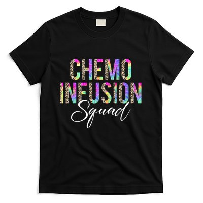 Chemo Infusion Squad Leopard Tie Dye Chemo Infusion Nurse T-Shirt