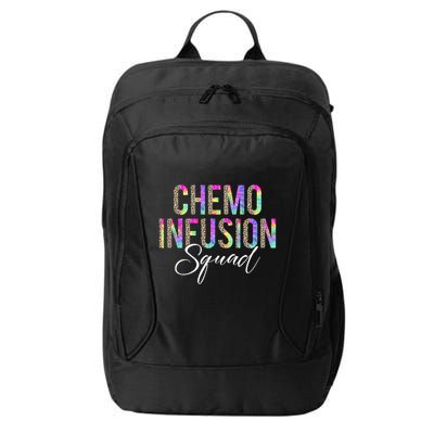 Chemo Infusion Squad Leopard Tie Dye Chemo Infusion Nurse City Backpack