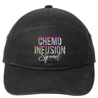 Chemo Infusion Squad Leopard Tie Dye Chemo Infusion Nurse 7-Panel Snapback Hat