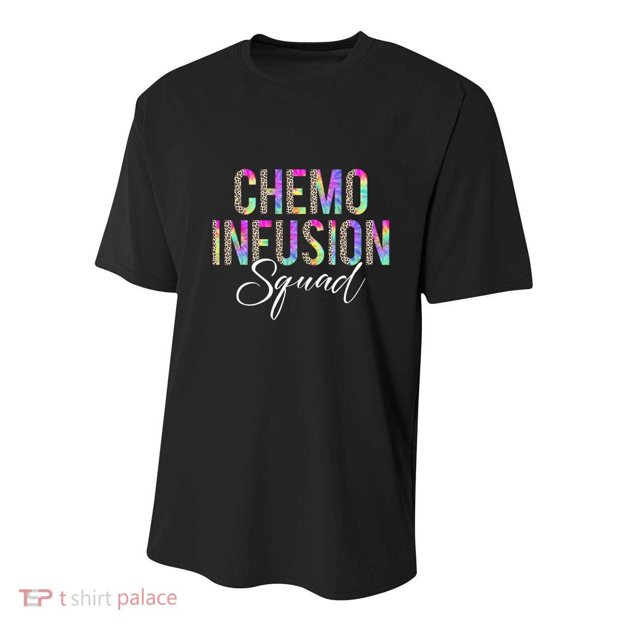 Chemo Infusion Squad Leopard Tie Dye Chemo Infusion Nurse Youth Performance Sprint T-Shirt