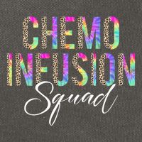 Chemo Infusion Squad Leopard Tie Dye Chemo Infusion Nurse Cotton Canvas Backpack