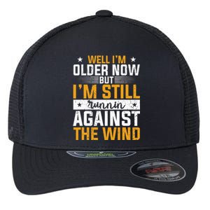 CHRISTIANITY I'm Still Running Against The Wind Flexfit Unipanel Trucker Cap