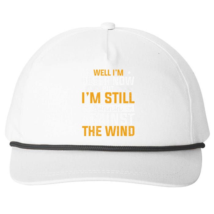 CHRISTIANITY I'm Still Running Against The Wind Snapback Five-Panel Rope Hat