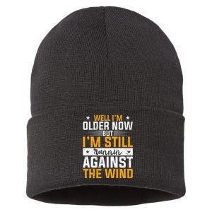 CHRISTIANITY I'm Still Running Against The Wind Sustainable Knit Beanie