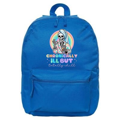 Chronically Ill Skeleton Invisible Illness  16 in Basic Backpack
