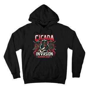 Cicada Invasion Summer 2024 Cicada Rock Star Tall Hoodie