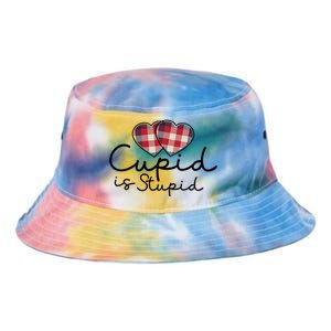 Cupid Is Stupid Valentines Day Funny Tie Dye Newport Bucket Hat