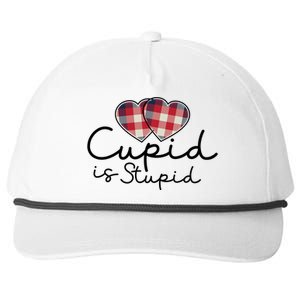 Cupid Is Stupid Valentines Day Funny Snapback Five-Panel Rope Hat