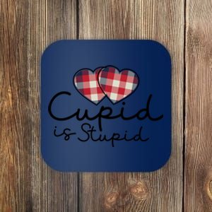 Cupid Is Stupid Valentines Day Funny Coaster