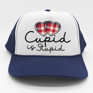 Cupid Is Stupid Valentines Day Funny Trucker Hat