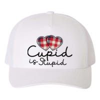 Cupid Is Stupid Valentines Day Funny Yupoong Adult 5-Panel Trucker Hat