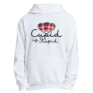 Cupid Is Stupid Valentines Day Funny Urban Pullover Hoodie