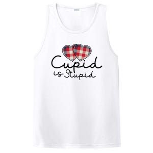 Cupid Is Stupid Valentines Day Funny PosiCharge Competitor Tank