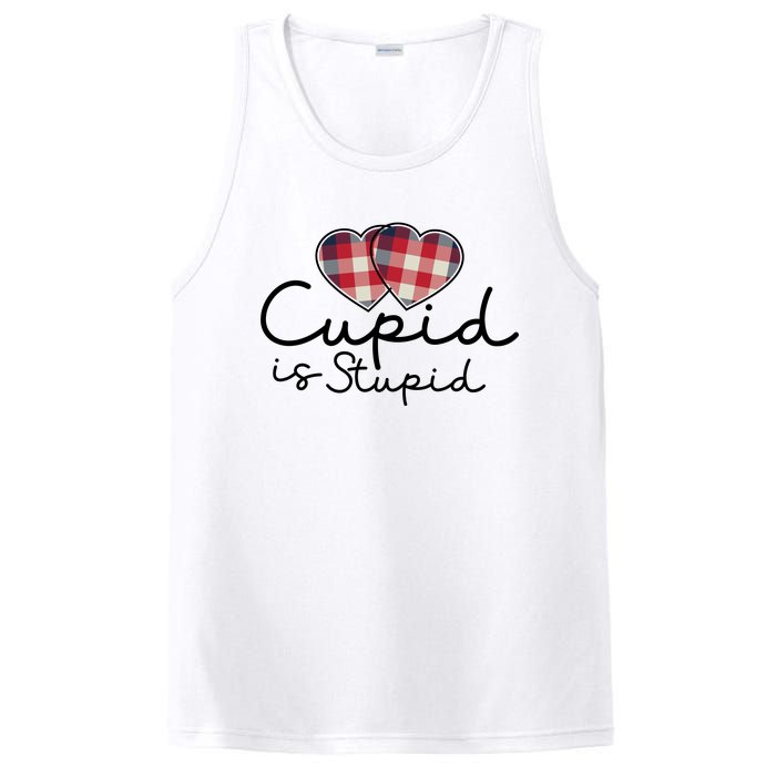 Cupid Is Stupid Valentines Day Funny PosiCharge Competitor Tank