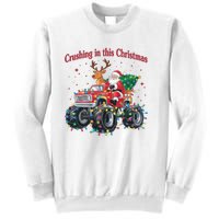 Crushing In This Christmas Holiday Xmas Santa Claus Reindeer Sweatshirt