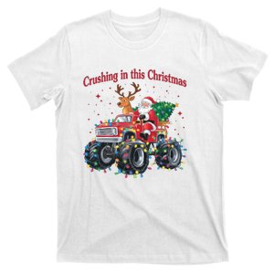 Crushing In This Christmas Holiday Xmas Santa Claus Reindeer T-Shirt