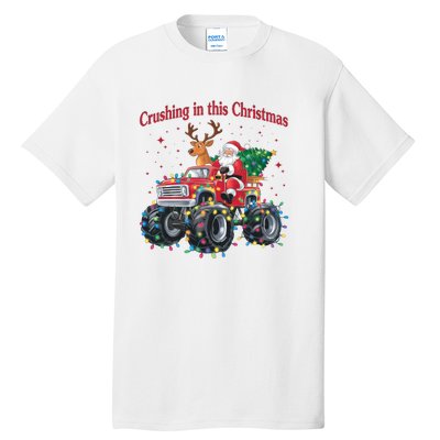 Crushing In This Christmas Holiday Xmas Santa Claus Reindeer Tall T-Shirt