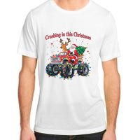 Crushing In This Christmas Holiday Xmas Santa Claus Reindeer Adult ChromaSoft Performance T-Shirt