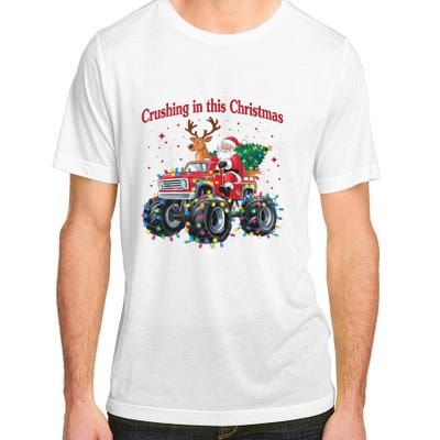 Crushing In This Christmas Holiday Xmas Santa Claus Reindeer Adult ChromaSoft Performance T-Shirt