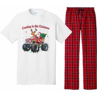 Crushing In This Christmas Holiday Xmas Santa Claus Reindeer Pajama Set