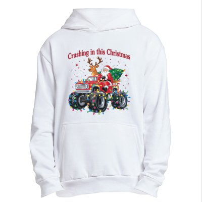 Crushing In This Christmas Holiday Xmas Santa Claus Reindeer Urban Pullover Hoodie