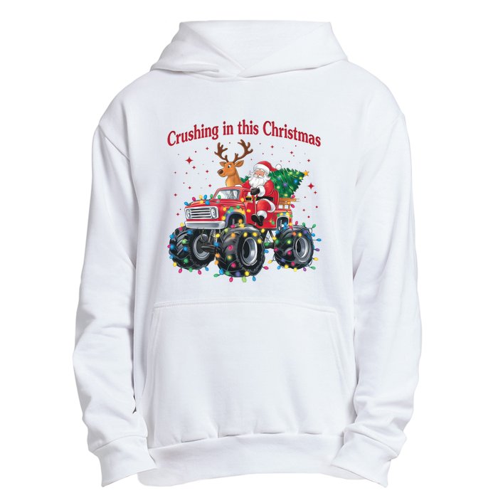 Crushing In This Christmas Holiday Xmas Santa Claus Reindeer Urban Pullover Hoodie