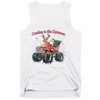 Crushing In This Christmas Holiday Xmas Santa Claus Reindeer Tank Top