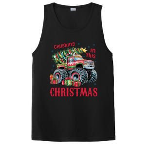 Crushing In This Christmas Xmas Holiday Red Monster Truck PosiCharge Competitor Tank