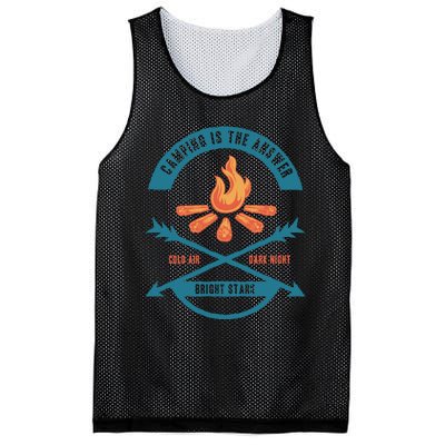 Camping Is The Answer Mesh Reversible Basketball Jersey Tank