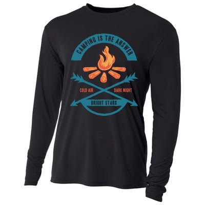 Camping Is The Answer Cooling Performance Long Sleeve Crew