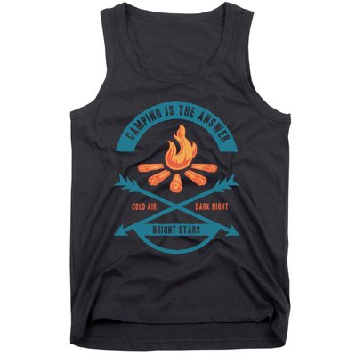 Camping Is The Answer Tank Top