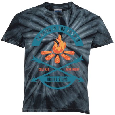 Camping Is The Answer Kids Tie-Dye T-Shirt