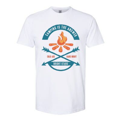 Camping Is The Answer Softstyle CVC T-Shirt