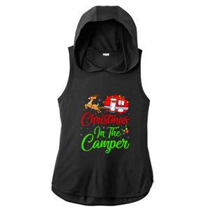 Christmas In The Camper Xmas Lighting Camping RV Christmas Gift Ladies PosiCharge Tri-Blend Wicking Draft Hoodie Tank