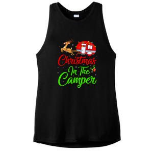 Christmas In The Camper Xmas Lighting Camping RV Christmas Gift Ladies PosiCharge Tri-Blend Wicking Tank