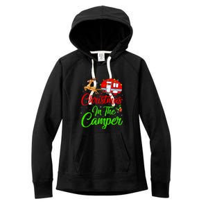 Christmas In The Camper Xmas Lighting Camping RV Christmas Gift Women's Fleece Hoodie