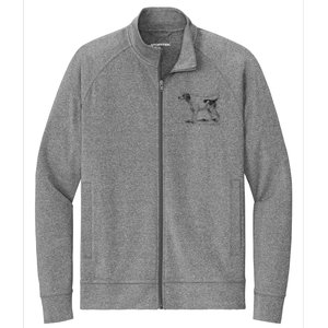 Can I Take My Hounds To Heaven Can I Heart On GodS Land Stretch Full-Zip Cadet Jacket