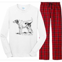 Can I Take My Hounds To Heaven Can I Heart On GodS Land Long Sleeve Pajama Set