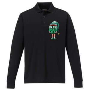 Christmas IM The Soccer Elf Football Goalie Goaltender Gift Performance Long Sleeve Polo