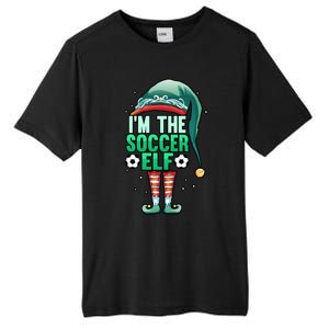 Christmas IM The Soccer Elf Football Goalie Goaltender Gift Tall Fusion ChromaSoft Performance T-Shirt