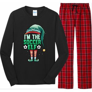 Christmas IM The Soccer Elf Football Goalie Goaltender Gift Long Sleeve Pajama Set