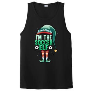 Christmas IM The Soccer Elf Football Goalie Goaltender Gift PosiCharge Competitor Tank