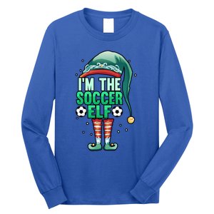 Christmas IM The Soccer Elf Football Goalie Goaltender Gift Long Sleeve Shirt